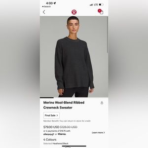 lululemon sweater